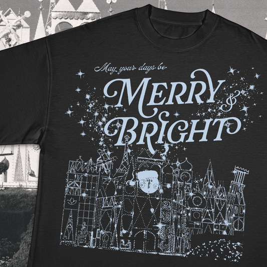 OVERSIZED MERRY & BRIGHT TEE